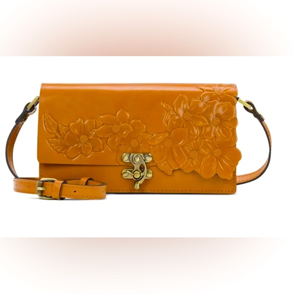 Patricia Nash Kent Full-Grain Leather Crossbody NWT
